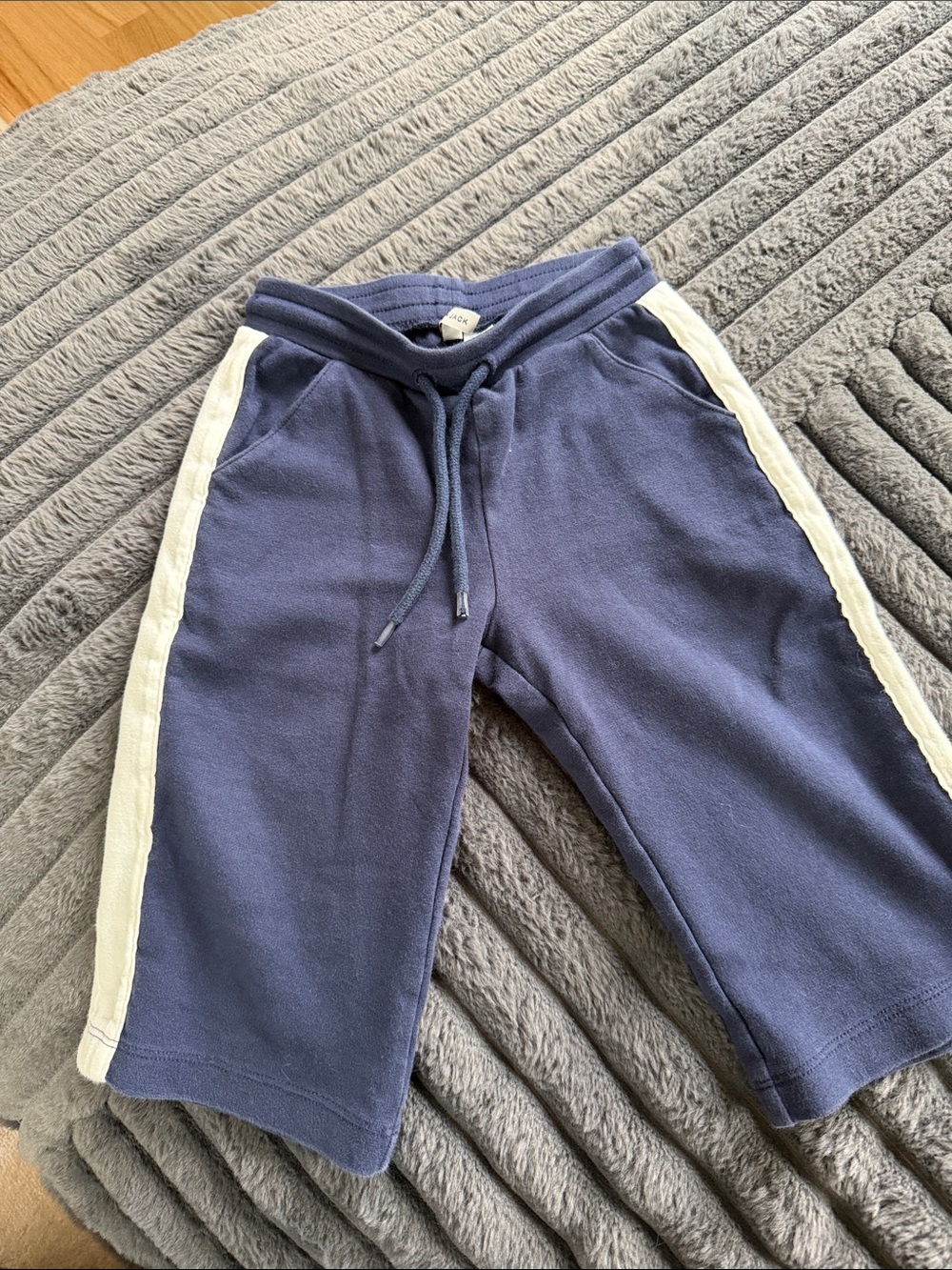 Janie and Jack Navy Blue Pants with White Side Stripes